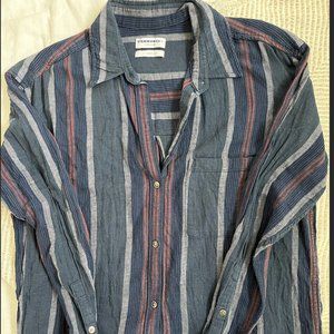 Aritzia (Community) Veritas Linen Striped Blouse - Small